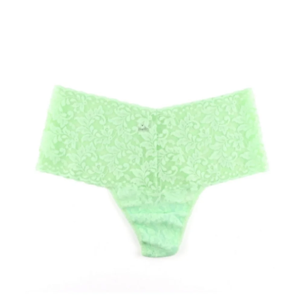 Hanky panky high rise retro thong panty in starfruit green - Picture 1 of 2
